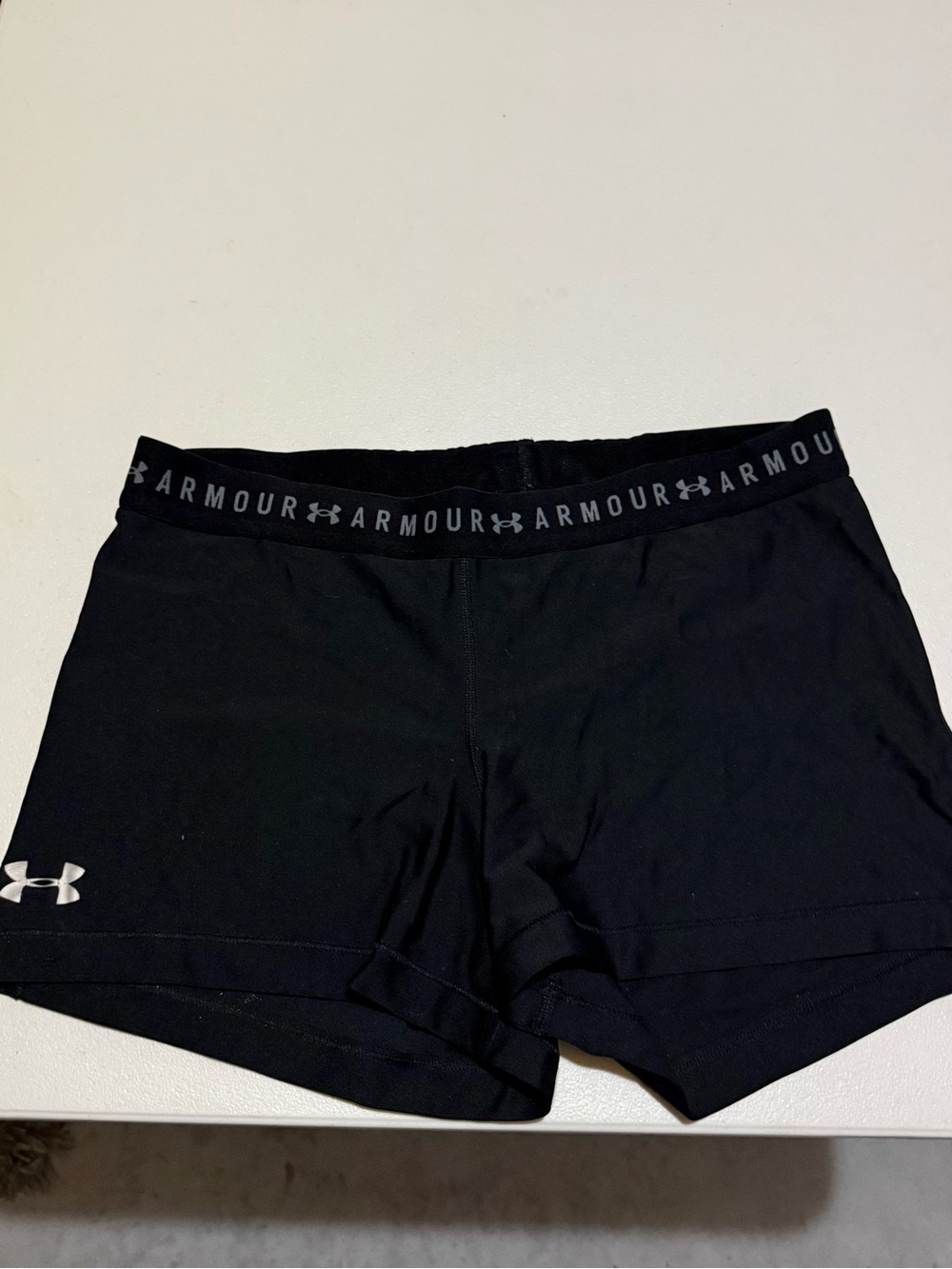Under Armour Black Women's Training Shorts with Logo Waistband